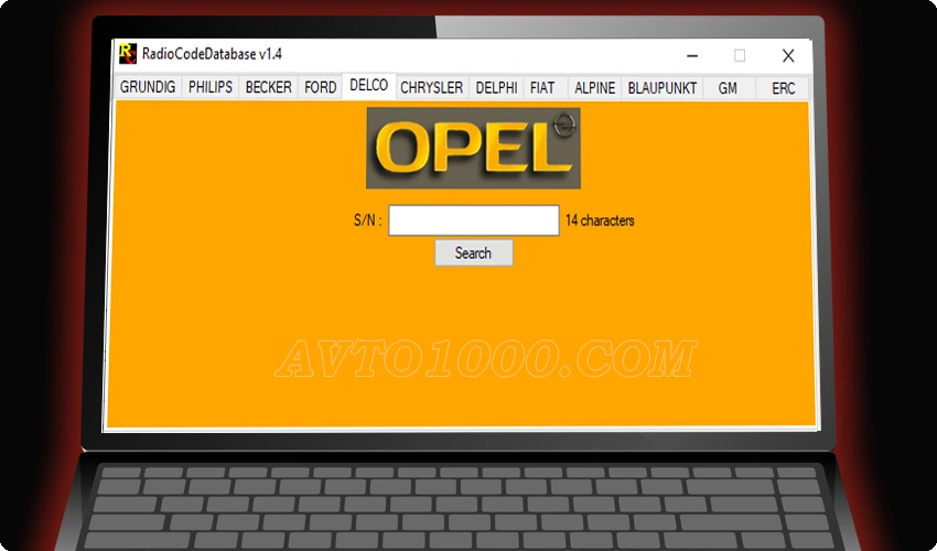 Код магнитолы DELCO OPEL.